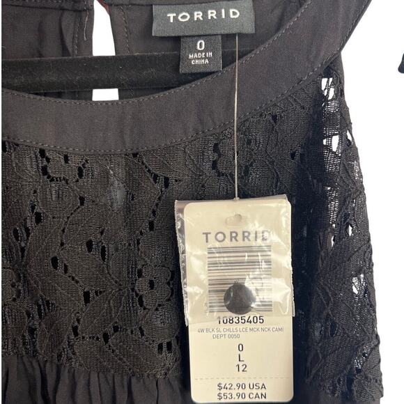 NWT Torrid Lace Mock Neck Cami Size 0/L - Picture 6 of 9